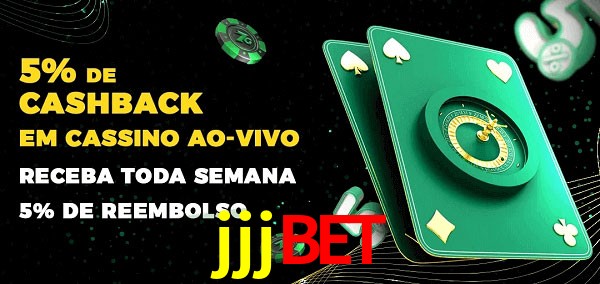 Promoções do cassino ao Vivo jjjbet